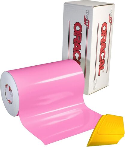 ORACAL 651 Gloss Adhesive Craft Vinyl 12" x 6.5ft Large Roll Including Detailer Squeegee (Gold) in Saudi Arabia