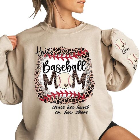 Personalized Baseball Mama Shirt, Baseball mom Shirt, Baseball Shirt Women, Custom mom Shirt with Kids Names in Saudi Arabia