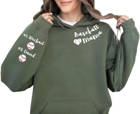 Personalized Baseball Mama Shirt, Baseball mom Shirt, Baseball Shirt Women, Custom mom Shirt with Kids Names in Saudi Arabia