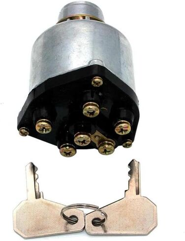 6 Terminal Key Start Ignition Switch with Wire Spade Lucas 9-82710045-0 Includes 2 Compatible with Industrial Gravel 260z in Saudi Arabia