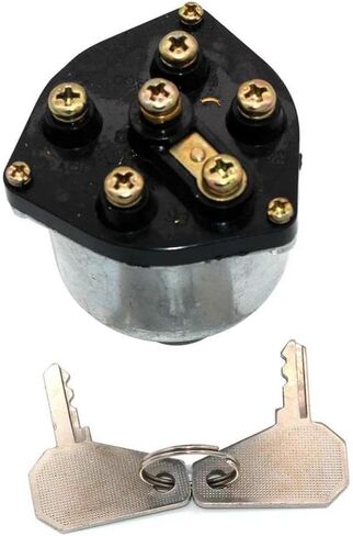 6 Terminal Key Start Ignition Switch with Wire Spade Lucas 9-82710045-0 Includes 2 Compatible with Industrial Gravel 260z in Saudi Arabia