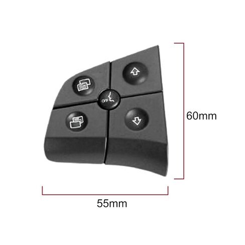 Steering Wheel Mounted Cruise Control Switch Butto Car 4/5 Keys Steering Wheel Control Buttons Switch/Fit for Benz W164 W245 W251 ML GL B R Class Auto Accessories(Black 5 Keys) in Saudi Arabia