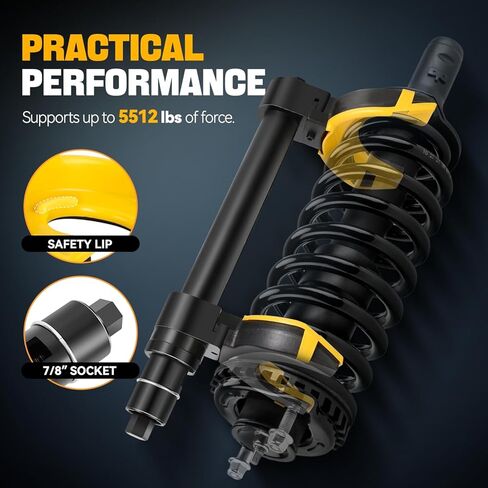 مجموعة ضاغط زنبركي من Auto Dynasty Strut، أداة إزالة لفائف دعامة الشوكة العالمية القابلة للتبديل، طقم ضاغط زنبركي من Macpherson مع غطاء واقٍ وحقيبة تخزين in Kuwait