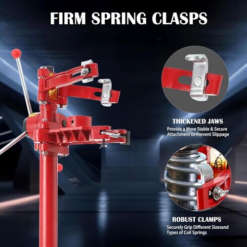 أداة ضاغط زنبركي تبختر - ضاغط زنبركي ملفوف شديد التحمل لإصلاح ممتص الصدمات في السيارات، أقصى قطر زنبركي 7.8 بوصة وارتفاع 20 بوصة in Kuwait