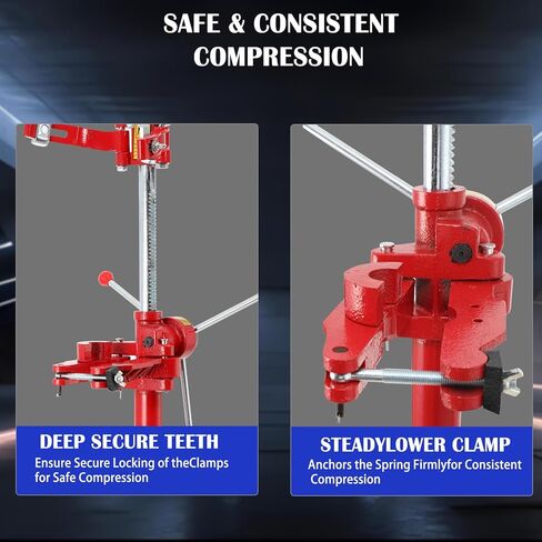أداة ضاغط زنبركي تبختر - ضاغط زنبركي ملفوف شديد التحمل لإصلاح ممتص الصدمات في السيارات، أقصى قطر زنبركي 7.8 بوصة وارتفاع 20 بوصة in Kuwait