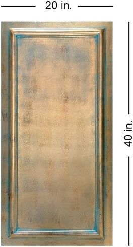 À LA MAISON CEILINGS R2147 Framed Panel Foam Glue-up Ceiling Tile 20 in x 40 in (21.4 sq. ft./Case), Pack of 4, Aged Copper in Saudi Arabia