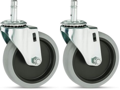 Carlisle FoodService Products CFS SBCC24000 Fold n' Go Cart عجلة دوارة معدنية بديلة، قطر العجلة 4 بوصات in Saudi Arabia