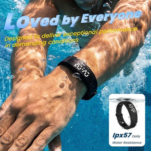Vibrating Alarm Wristband Wrist Alarm Clock Watch Vibrating Band Vibrates Silent Bracelet Alarms for Heavy Sleepers That Won't Wake Partner Wearable Shock Devices to Wake up Bands for Deaf Sleeper in Saudi Arabia