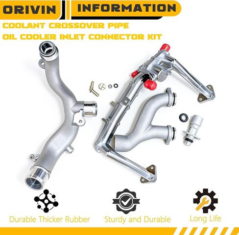 مجموعة نظام أنابيب المياه المبردة المعدنية لسيارة Land Rover LR4 Range Rover Sport & Jaguar XF XJ XE 3.0L V6 لاستبدال LR075991، LR092992، LR028136، LR049990 in Kuwait