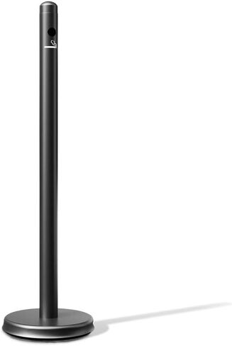 40" Stainless Steel Free Standing Smoker Pole and Base | Smokeless Outdoor Ashtray for Restaurants, Bars, Convenience Stores | Outside of Office (Stainless Steel) in Saudi Arabia