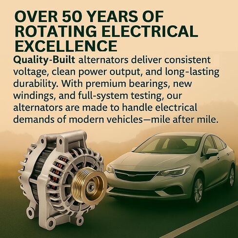 QUALITY-BUILT Premium New Alternator 11017N - OE Compatible with Select 2004-2008 Nissan Maxima in Kuwait