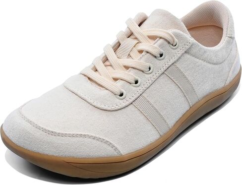 Barefoot Shoes for Men, Zero Drop Wide Toe Box Shoes, Minimalist Breathable Soft Canvas Sneakers in Kuwait