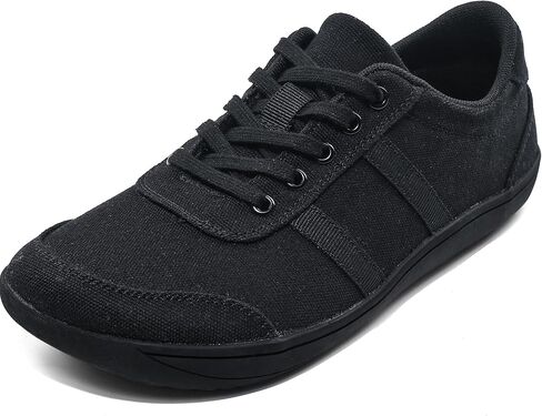 Barefoot Shoes for Men, Zero Drop Wide Toe Box Shoes, Minimalist Breathable Soft Canvas Sneakers in Kuwait