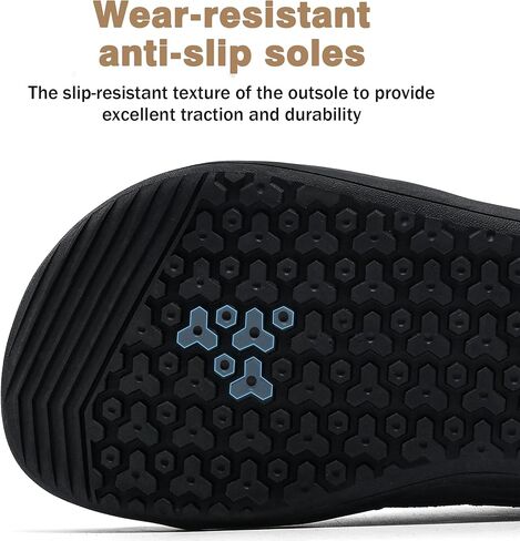 Barefoot Shoes for Men, Zero Drop Wide Toe Box Shoes, Minimalist Breathable Soft Canvas Sneakers in Kuwait