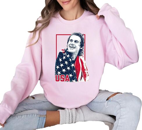 Jack Hughes Shirt - USA Gold Hockey Tshirt, American Flag Hockey Hero T-Shirt, Patriotic Sports Fan Tee, USA Pride Hockey Lover Gift Men Women for Game Day Sports Supporters in Saudi Arabia