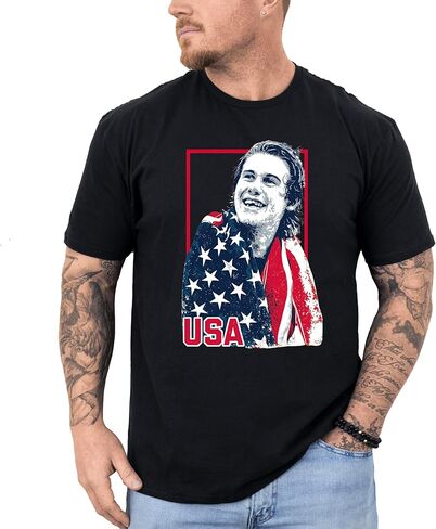 Jack Hughes Shirt - USA Gold Hockey Tshirt, American Flag Hockey Hero T-Shirt, Patriotic Sports Fan Tee, USA Pride Hockey Lover Gift Men Women for Game Day Sports Supporters in Saudi Arabia