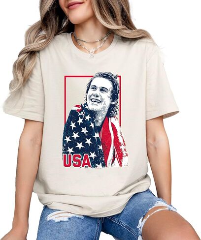 Jack Hughes Shirt - USA Gold Hockey Tshirt, American Flag Hockey Hero T-Shirt, Patriotic Sports Fan Tee, USA Pride Hockey Lover Gift Men Women for Game Day Sports Supporters in Saudi Arabia