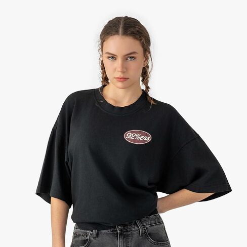 New Heights with Jason & Travis Kelce Vintage Pickup Graphic T-Shirt, 92% ers Logo, Unisex Short Sleeve Tee, Charcoal in Saudi Arabia