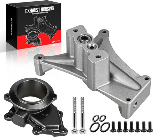 Non-EBP Valve Upgrade Turbo Pedestal & Exhaust Housing for 1999.5-2003 Ford 7.3L Powerstroke - Complete Turbo Pedestal & Housing Replacement Kit with Bolts in Saudi Arabia