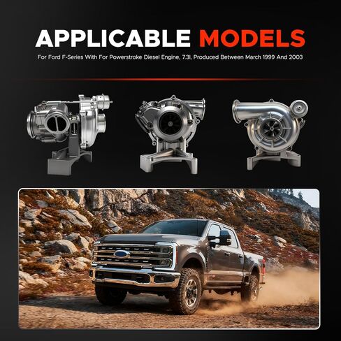 Non-EBP Valve Upgrade Turbo Pedestal & Exhaust Housing for 1999.5-2003 Ford 7.3L Powerstroke - Complete Turbo Pedestal & Housing Replacement Kit with Bolts in Saudi Arabia