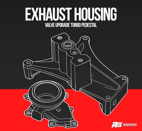 Non-EBP Valve Upgrade Turbo Pedestal & Exhaust Housing for 1999.5-2003 Ford 7.3L Powerstroke - Complete Turbo Pedestal & Housing Replacement Kit with Bolts in Saudi Arabia