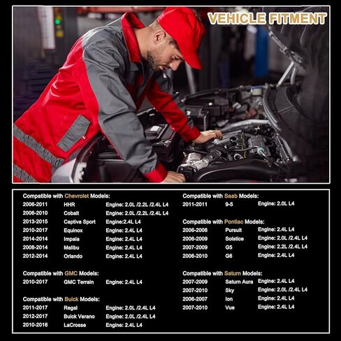 12655420 12655421 Intake & Exhaust Camshaft Position Actuator VVT Solenoid Valve Kit for Buick LaCrosse Regal Verano Chevy Cobalt Equinox Malibu HHR GMC Terrain Pontiac Saturn Vue 2.0L 2.2L 2.4L in Saudi Arabia