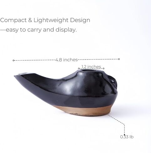 مصباح زيت هيروديان مصنوع يدويًا - مصباح طين على الطراز الكتابي القديم للاستخدام الشعائري، مصباح زيت زيتون سيراميك مع فتحة فتيل - نسخة طبق الأصل تاريخية لديكور المنزل أو عرض التدريس in Kuwait