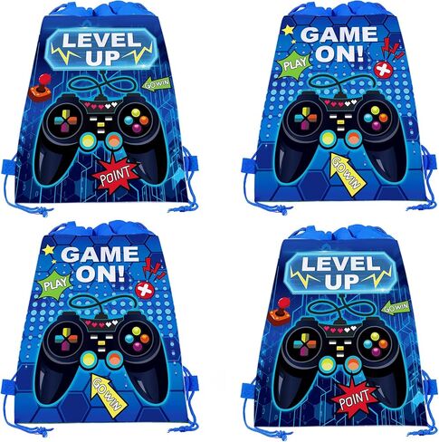 12 Pcs Game Grip Drawstring Non-Woven Backpack Drawstring Bag Organizer Great for Travel, Fitness and Everyday Use in Saudi Arabia