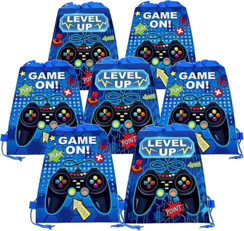 12 Pcs Game Grip Drawstring Non-Woven Backpack Drawstring Bag Organizer Great for Travel, Fitness and Everyday Use in Saudi Arabia