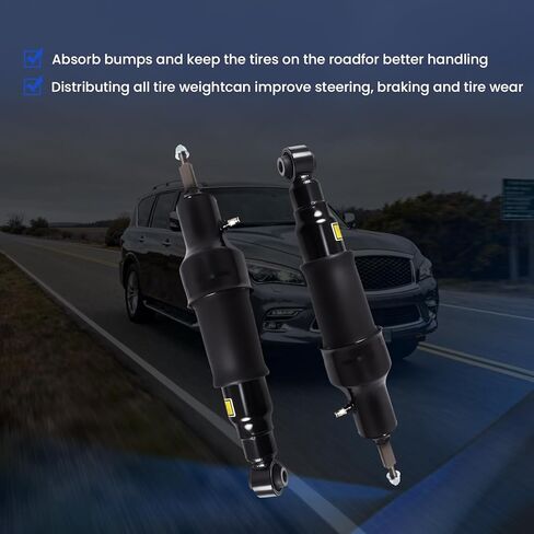 Rear Air Shock Strut Absorbers Fit for 2011-2013 INFINITI QX56, Fit for 2014-2023 INFINITI QX80, Fit for 2017-2023 Nissan Armada Replace E6210-1LA8A E6210-5ZW0A in Saudi Arabia