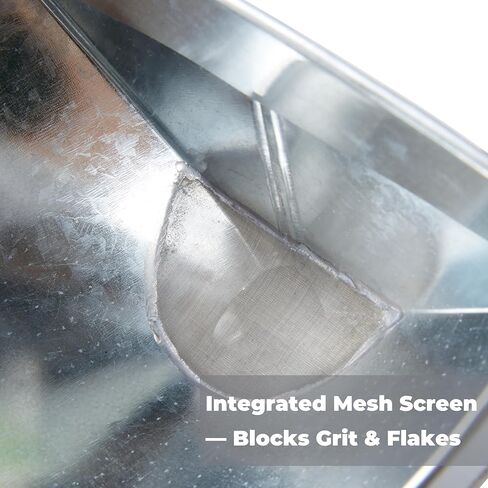 قمع غاز للسيارة وجزازة العشب - نموذج مجلفن عالي التحمل مع شاشة فلتر، قمع زيت ذو فم كبير لاستخدام السيارات، Embudo para Gasolina con Filtro in Kuwait