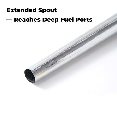 قمع غاز للسيارة وجزازة العشب - نموذج مجلفن عالي التحمل مع شاشة فلتر، قمع زيت ذو فم كبير لاستخدام السيارات، Embudo para Gasolina con Filtro in Kuwait