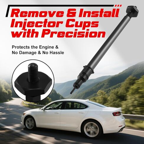 Injector Cup Nozzle Tube Remover and Installer Tool Compatible with Detroit Diesel DD13 DD15 DD16 Heavy Duty Alternative, Replace OEM J-47388-A W470589000700 MHO64002 in Saudi Arabia