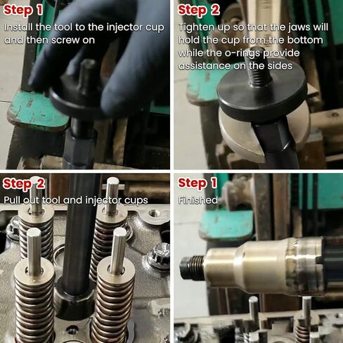 Injector Cup Nozzle Tube Remover and Installer Tool Compatible with Detroit Diesel DD13 DD15 DD16 Heavy Duty Alternative, Replace OEM J-47388-A W470589000700 MHO64002 in Saudi Arabia