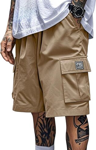 Casual Cargo Shorts for Men with Big Pockets Comfortable Workwear Shorts Stylish Outdoor Hiking Travel Shorts Summer Shorts in Saudi Arabia