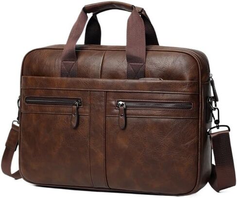 Men's Business Handbag Laptop Bag Crossbody Briefcase(white-Patch five-pointed star4) in Kuwait