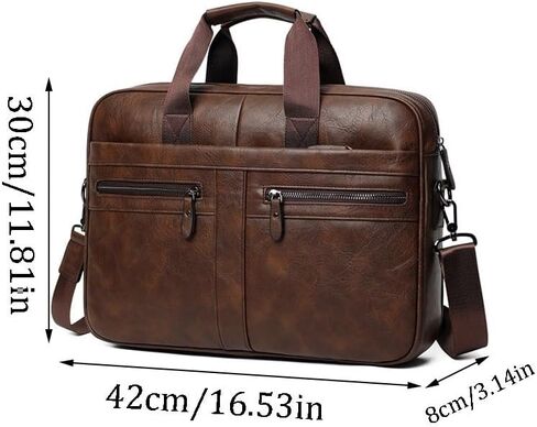 Men's Business Handbag Laptop Bag Crossbody Briefcase(white-Patch five-pointed star4) in Kuwait