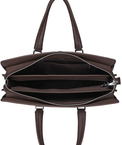 Men's Portable Briefcase Business Crossbody Computer Bag Commuting Meeting Male Package(white-Patch five-pointed star4) in Kuwait