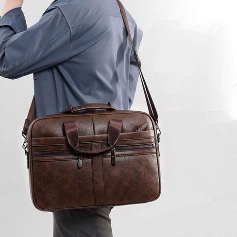 Men's Business Handbag Laptop Bag Crossbody Briefcase(D) in Kuwait