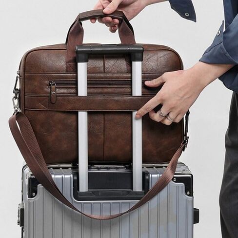 Men's Business Handbag Laptop Bag Crossbody Briefcase(D) in Kuwait
