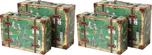 Vintiquewise(TM Vintage Style European Luggage Suitcase, Set of 2 in Saudi Arabia