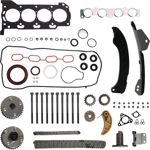 Timing Chain VVT Gear Sprocket Kit & Head Gasket with Bolt Set Fits for Toyota Prius 2010-2013, for Toyota Prius V 1.8L L4 2012-2013, #13070-0T010 HS26515PT in Saudi Arabia