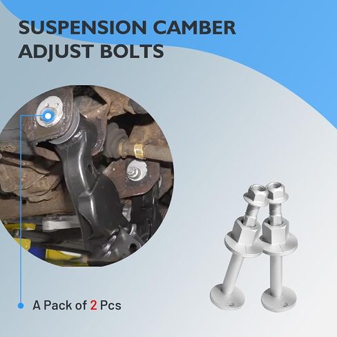 2Pcs Front Lower Control Arm Camber Adjustment Eccentric Bolt Kit - Compatible with Ram 1500 2006-2025, Ram 1500 Classic 2019-2024, Jeep Wagoneer/Grand Wagoneer 2022-2023, Replace# 13817, 6512539AA in Saudi Arabia