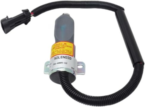 12v Shut Off Solenoid SA-4805-12 1753ES-12E6UC4B1S1CC43 For Kubota Engine V2203 Excavator KX161-2 KX101 KX151 B1550 F2000 GV3160 KX101 L2550 R410 New Aftermarket Parts in Saudi Arabia