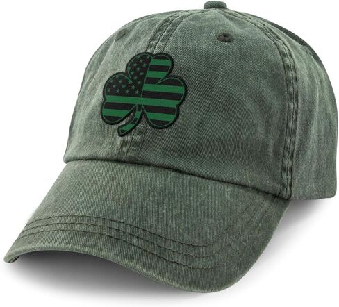 Chowdaheadz Shamrock Stars & Stripes Washed Dad Hat in Saudi Arabia
