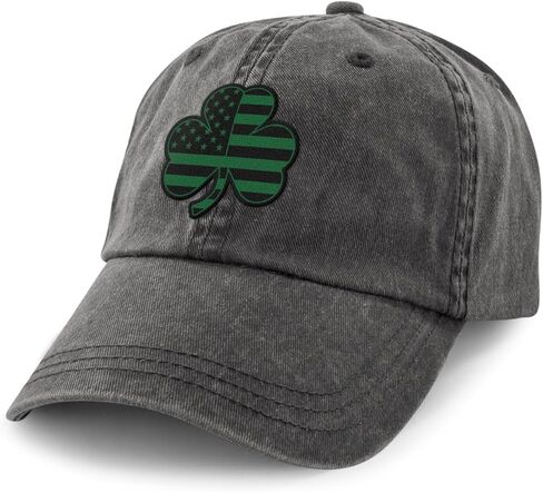 Chowdaheadz Shamrock Stars & Stripes Washed Dad Hat in Saudi Arabia