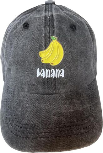 Banana Hat Vintage Baseball Cap Cute Fruit Hat Funny Gifts for Men Women in Saudi Arabia