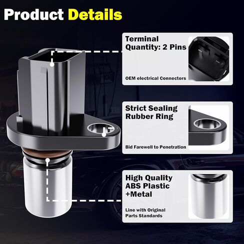 مستشعر موضع عمود الحدبات للمحرك متوافق مع 1997-2011 Toyota Camry Corolla 4Runner Highlander RAV4 Sienna Tacoma Matrix & Lexus ES300 ES330 RX300 RX330 & Scion tC xB & Pontiac Vibe 90919-05026 in Kuwait