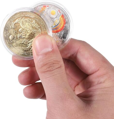 20 PCS 39mm Coin Capsule, Silver EagleCoin Holder Silver Round Holder Air Tight Coins Capsule Storage Case for Collectors Protectors Capsules, Round Collecting Supplies Fit EagleDollar in Saudi Arabia