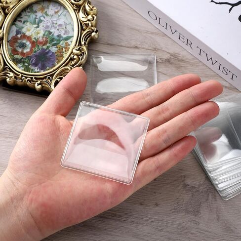 25 Pcs Single Pocket Coin Sleeves 2.1 x 2.1" Coin Sleeves Clear Coins Protectors Small Pouches Storage Individual Plastic Coins Holders Single Protector for Bills Collectors Coines Currency in Saudi Arabia